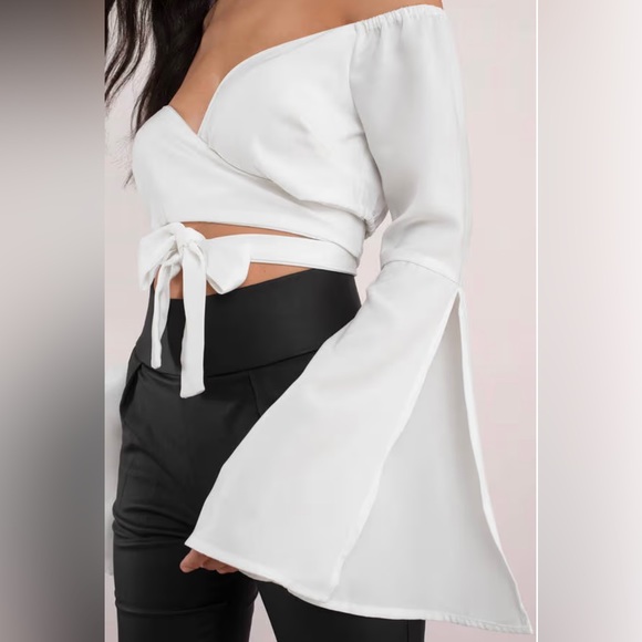 Tobi White Off Shoulder Top - Picture 4 of 7